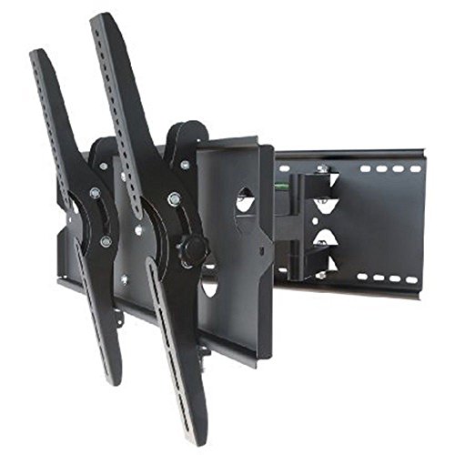 2xhome-NEW-TV-Wall-Mount-Bracket-Dual-ArmHDMI-Cable-Two-2-Double-Shelf-Package-Secure-Low-Profile-Cantilever-LED-LCD-Plasma-Smart-3D-WiFi-Flat-Panel-Screen-Monitor-Moniter-Display-Large-Displays-Long–0-1