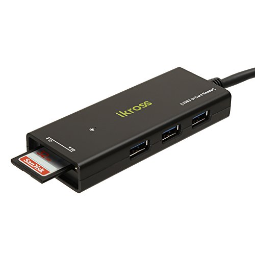 3-Port-USB-30-Dual-Card-Reader-OTG-Support-iKross-Bus-Powered-USB-30-3-Port-Hub-with-SD-and-MicroSD-Card-Reader-Adapter-and-Micro-USB-20-OTG-Support-Function-0-0