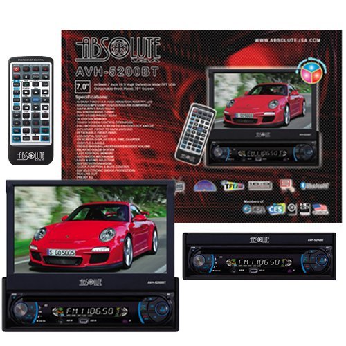 Absolute-AVH-5200BT-7-Inch-In-Dash-Touch-Screen-DVD-Multimedia-Player-with-Detachable-Front-Panel-Built-in-Bluetooth-and-Analog-TV-Tuner-SD-Card-SlotUSB-0