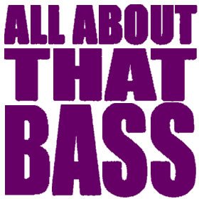 All-About-That-Bass-6-Purple-VINYL-Car-Decal-Music-Rock-Pop-Punk-Grunge-Art-Wall-Sticker-Car-USA-0