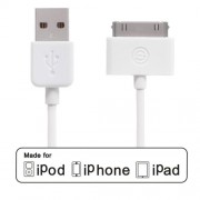 Apple-Authorized-12m-USB-Sync-Data-Charging-Charger-Cable-Cord-for-Apple-iPhone-44S3G3GS-ipad-2ipadipod-touch1st2nd3rd-and-4th-generation-and-ipod-nano6th-generation-White-0