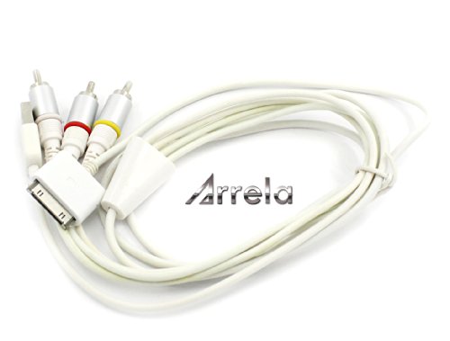 Arrela-White-Composite-AV-Video-to-TV-RCA-Cable-USB-Charger-For-iPad-iPod-Touch-iPhone-0-0