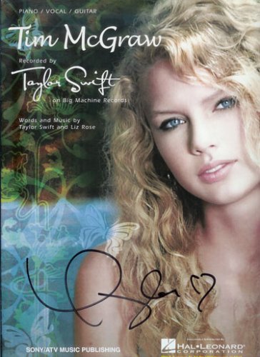 Autographed-TAYLOR-SWIFT-Songbook-Tim-McGraw-Hand-Signed-with-COA-0