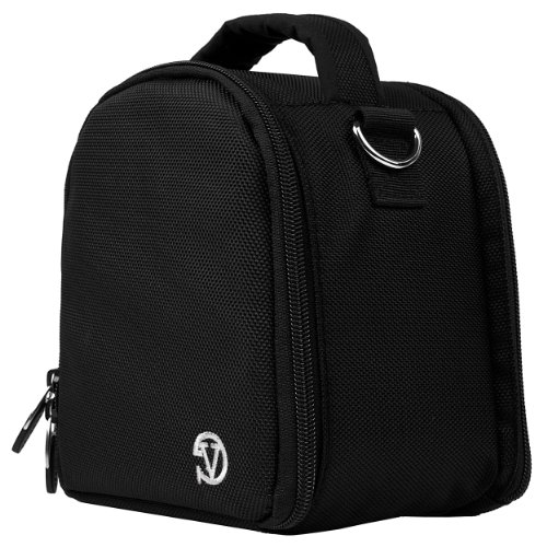 Black-Laurel-Handbag-Case-for-Samsung-WB1100F-Digital-SLR-Camera-0-1