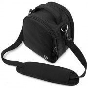 Black-Laurel-Handbag-Case-for-Samsung-WB1100F-Digital-SLR-Camera-0