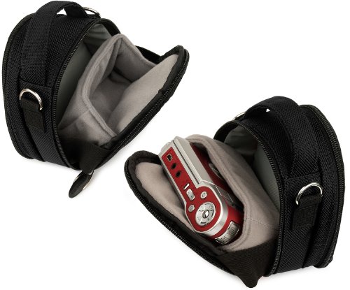 Black-Limited-Edition-Camera-Bag-Carrying-Case-for-Kodak-EasyShare-MINI-TOUCH-SLICE-SPORT-Point-and-Shoot-Digital-Camera-0-3