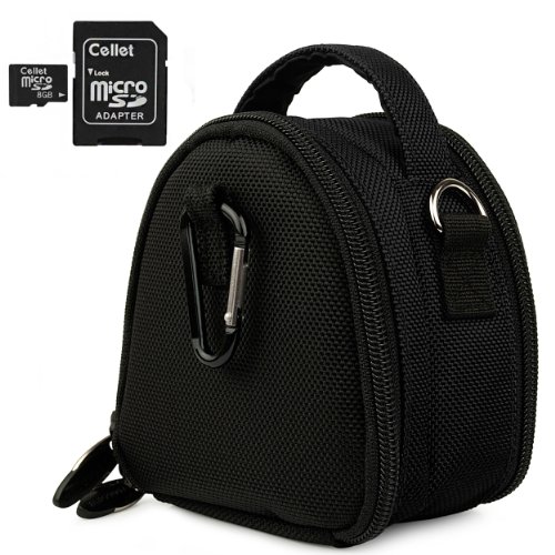 Black-Limited-Edition-Camera-Bag-Carrying-Case-for-Kodak-EasyShare-MINI-TOUCH-SLICE-SPORT-Point-and-Shoot-Digital-Camera-0-7