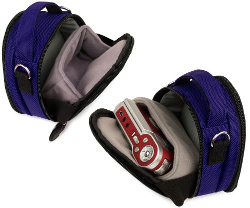 Blue-Limited-Edition-Camera-Bag-Carrying-Case-for-Kodak-EasyShare-MINI-TOUCH-SLICE-SPORT-Point-and-Shoot-Digital-Camera-0-3