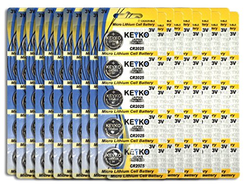 CR2025-3V-Micro-Lithium-Coin-Lithium-Cell-Battery-2025-Genuine-KEYKO–100-pcs-Pack-20-Blisters-0