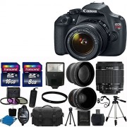 Canon-EOS-Rebel-T5-DSLR-CMOS-Digital-SLR-Camera-and-DIGIC-Imaging-with-EF-S-18-55mm-f35-56-IS-Lens-58mm-2x-Professional-Lens-High-Definition-58mm-Wide-Angle-Lens-Auto-Flash-59-Strong-lightweight-Tripo-0
