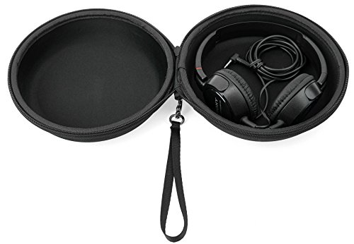 Caseling-Hard-Headphone-Case-Travel-Bag-for-Sony-Audio-technica-Panasonic-Xo-Vision-Behringer-Maxell-Bose-Photive-Philips-Beats-and-More-Black-0-0