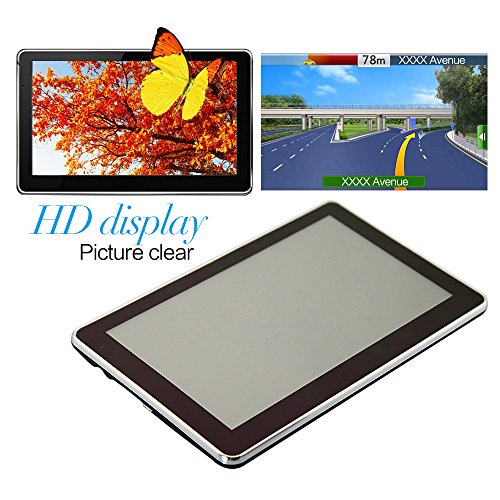 DBPOWER-Ultrathin-Portable-7-inch-Touch-Screen-Car-GPS-Navigation-FM-HD-4GB-New-Map-WinCE60-7026NF4G-Supports-up-to-8-GB-micro-SD-card-Built-in-GPS-antenna-HIFI-SPK-0-3