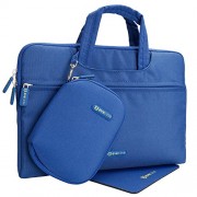Evecase-11-116inch-WaterProof-Extra-Fluffy-Padded-interior-Laptop-Chromebook-Ultrabook-Carrying-Bag-with-Handle-Mouse-Pad-and-Matching-Accessories-Pouch-Case-Blue-0
