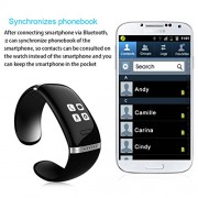 Excelvan-Newest-L12S-OLED-Smart-Vibrating-Bracelet-and-Sports-Pedometer-Bluetooth-Watch-with-Call-ID-Display-Answer-Dial-SMS-Sync-Music-Player-Anti-lost-for-Samsung-HTC-More-Android-Smartphones-Black-0-8