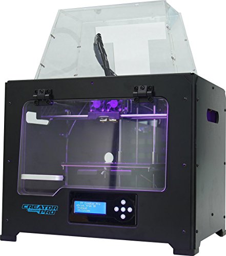 FlashForge-3d-Printer-Creator-Pro-Metal-Frame-Structure-Acrylic-Covers-Optimized-Build-Platform-Dual-Extruder-W2-Spools-Works-with-ABS-and-PLA-0