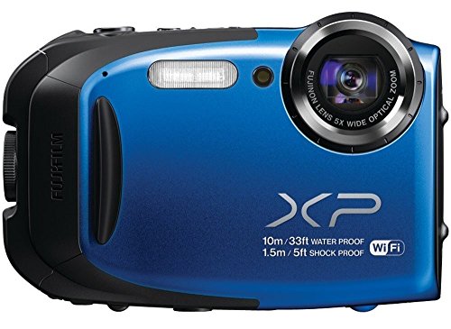 Fujifilm-FinePix-XP75XP70-BLUE-Waterproof-164MP-Digital-Camera-with-Full-HD-Video-Movies-Wi-Fi-3D-Panorama-Shockproof-Freezeproof-DustSandproof-CMOS-Sensor-5x-Optical-Zoom-Lens-Blue-0