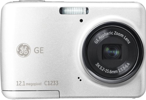 GE-C1233-12MP-Digital-Camera-with-3X-Optical-Zoom-and-24-Inch-LCD-with-Auto-Brightness-White-0