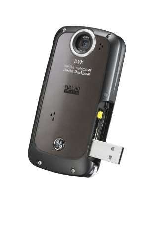 GE-DVX-WaterproofShockproof-1080P-Pocket-Video-Camera-Graphite-Gray-with-2GB-SD-Card-0-0