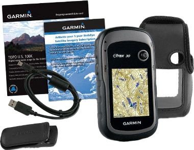 Garmin-eTrex-30-TOPO-GPS-Bundle-100K-Topographic-Card-Carry-Case-BirdsEye-Belt-Clip-0