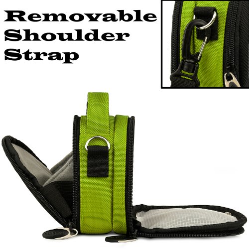 Green-Limited-Edition-Camera-Bag-Carrying-Case-for-Kodak-EasyShare-MINI-TOUCH-SLICE-SPORT-Point-and-Shoot-Digital-Camera-0-1