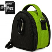 Green-Limited-Edition-Camera-Bag-Carrying-Case-for-Kodak-EasyShare-MINI-TOUCH-SLICE-SPORT-Point-and-Shoot-Digital-Camera-0