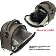 Grey-Laurel-Lightweight-Camera-Bag-Case-For-Kodak-EasyShare-PlaySport-Slice-Point-and-Shoot-Digital-Camera-0-1