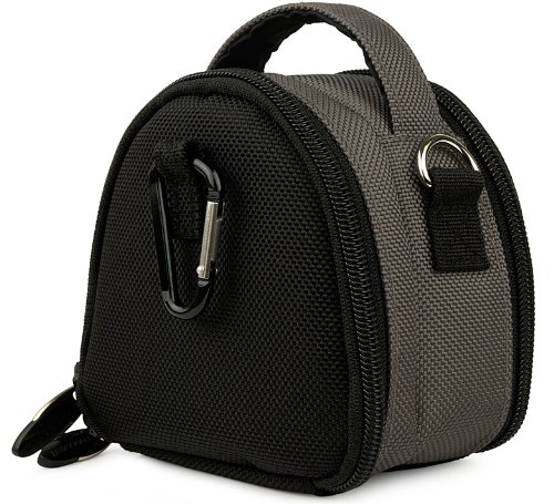 Grey-Limited-Edition-Camera-Bag-Carrying-Case-for-Kodak-EasyShare-MINI-TOUCH-SLICE-SPORT-Point-and-Shoot-Digital-Camera-0-5