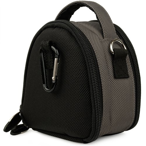 Grey-Limited-Edition-Camera-Bag-Carrying-Case-for-Kodak-EasyShare-MINI-TOUCH-SLICE-SPORT-Point-and-Shoot-Digital-Camera-0-6