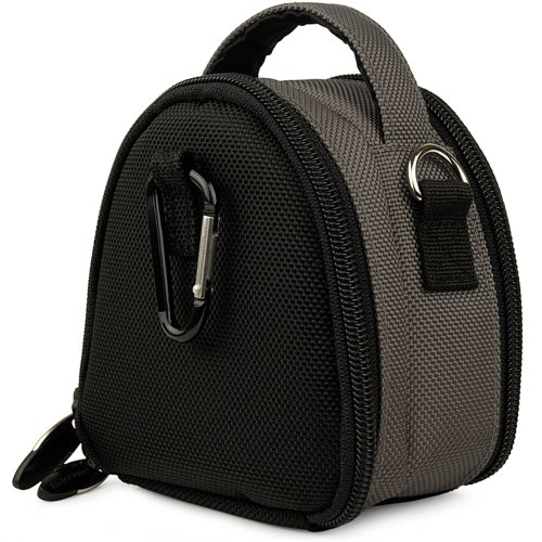 Grey-Limited-Edition-Camera-Bag-Carrying-Case-for-Kodak-EasyShare-MINI-TOUCH-SLICE-SPORT-Point-and-Shoot-Digital-Camera-0-8