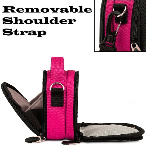 Hot-Pink-Limited-Edition-Camera-Bag-Carrying-Case-for-Kodak-EasyShare-MINI-TOUCH-SLICE-SPORT-Point-and-Shoot-Digital-Camera-0-1