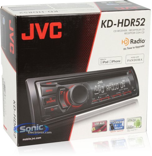 JVC-KDHDR52-HD-Radio-USB-CD-Front-AUX-Receiver-0-1
