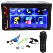 JVC-KW-V30BT-Double-Din-In-Dash-Car-DVD-Monitor-Receiver-with-a-61-Touch-ScreenBuilt-In-Bluetooth-HDMI-Input-PandoraiHeartRadio-Controls-and-iPhoneAndroid-Integration-0
