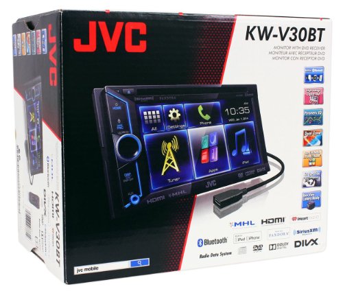 JVC-KW-V30BT-Double-Din-In-Dash-Car-DVD-Monitor-Receiver-with-a-61-Touch-ScreenBuilt-In-Bluetooth-HDMI-Input-PandoraiHeartRadio-Controls-and-iPhoneAndroid-Integration-0-6