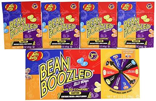 Jelly-Belly-35-oz-BeanBoozled-Spinner-Wheel-Game-Jelly-Bean-Gift-Box-3rd-Edition-with-4-16-oz-BeanBoozled-Jelly-Bean-Refills-Party-Pack-0