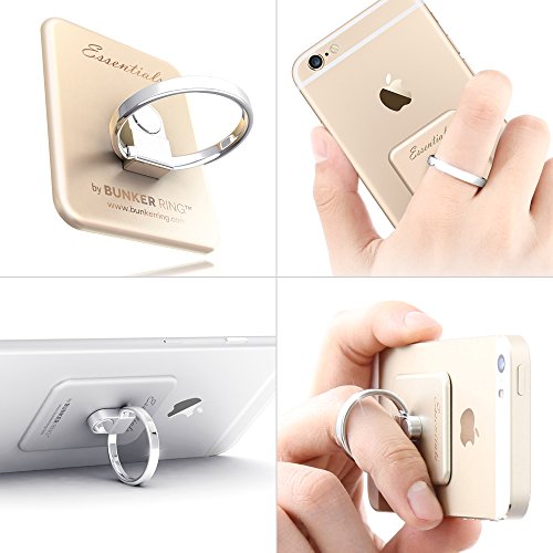 Kickstand-Original-Genuine-Authentic-iPLUS-BUNKER-RING-Essentials-Cell-Phone-and-Tablets-Anti-Drop-Ring-for-iPhone-6-plus-iPad-mini-iPad2-iPad-iPod-Samsung-GALAXY-NOTE-S5-Universal-Mobile-Devices-Gold-0