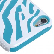 KobwaTM-Zebra-PC-Silicone-Fusion-Dual-Layer-Hybrid-Case-Cover-for-Apple-iPodTouch5WhiteLight-Blue-With-Keyring-0-2