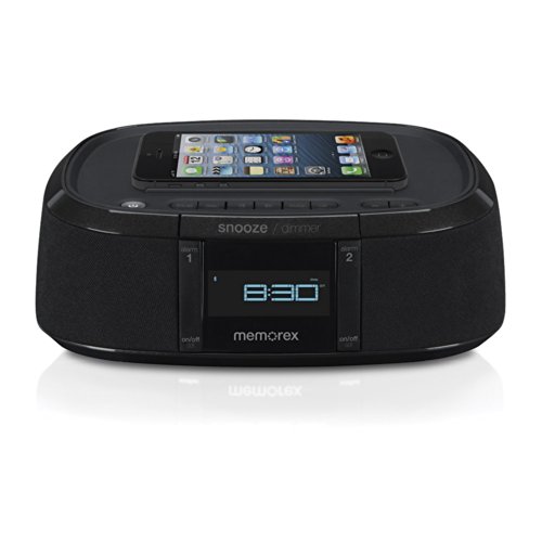 Memorex-MW453-Bluetooth-Wireless-Alarm-Clock-FM-Radio-w-Universal-Line-In-with-USB-Charging-0