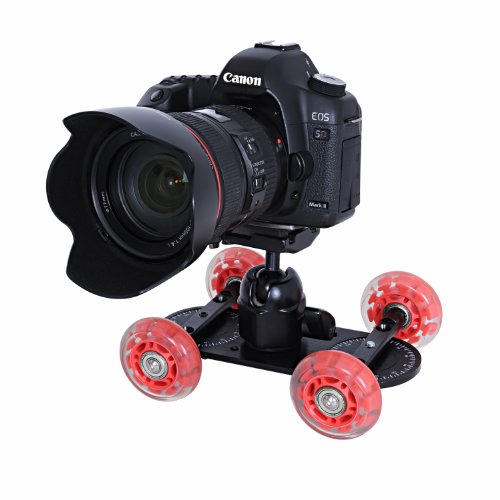 Movo-Photo-CD100-Professional-Cine-Skater-Table-Dolly-Video-Stabilizer-for-DSLR-Video-Cameras-Mini-0-2