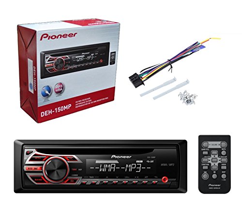 New-Pioneer-DEH-150MP-Car-Audio-CD-MP3-Stereo-Radio-Player-w-Front-Aux-Input-With-4-Black-JVC-65-2-WAY-Car-Audio-Speakers-Great-Car-Audio-Stereo-Package-0-2