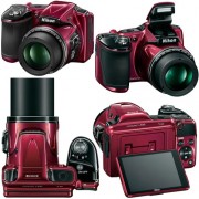 Nikon-COOLPIX-L830-16-MP-CMOS-Digital-Camera-with-34x-Zoom-NIKKOR-Lens-HD-Video-Tiltable-3-LCD-Red-Import-4-AA-High-Capacity-Batteries-with-Quick-Charger-10pc-Bundle-32GB-Deluxe-Accessory-Kit-w-HeroFi-0-0