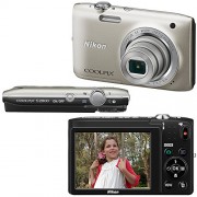 Nikon-Coolpix-S2800-201-MP-Point-and-Shoot-Digital-Camera-with-5x-Optical-Zoom-and-720p-HD-Video-Silver-Import-EN-EL19-Battery-8pc-Bundle-16GB-Accessory-Kit-w-HeroFiber-Ultra-Gentle-Cleaning-Cloth-0-0