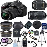 Nikon-D5300-242-MP-CMOS-Digital-SLR-with-18-55mm-f35-56-AF-S-DX-VR-NIKKOR-Zoom-Lens-Black-Tamron-70-300mm-Zoom-Lens-Lens-Cap-Keeper-43x-Wide-Angle-Lens-22x-Telephoto-Lens-High-Power-Slave-Flash-Wirele-0