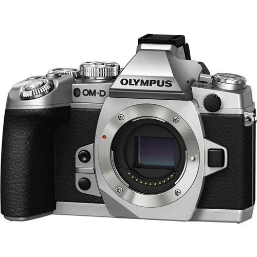 Olympus-OM-D-E-M1-16MP-Compact-System-Camera-with-3-Inch-LCD-Body-Only-Silver-w-Black-Trim-0-1