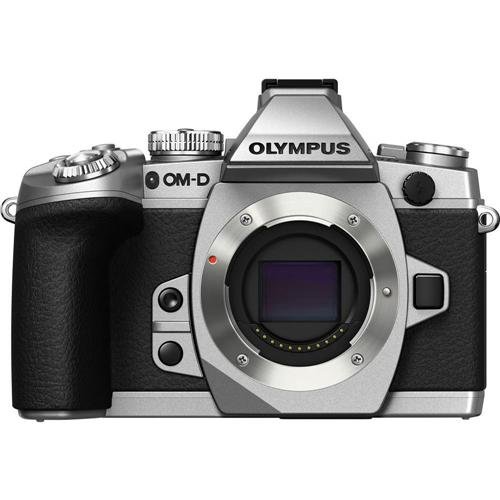 Olympus-OM-D-E-M1-16MP-Compact-System-Camera-with-3-Inch-LCD-Body-Only-Silver-w-Black-Trim-0