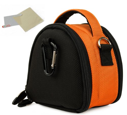 Orange-Limited-Edition-Camera-Bag-Carrying-Case-for-Kodak-EasyShare-MINI-TOUCH-SLICE-SPORT-Point-and-Shoot-Digital-Camera-0-10
