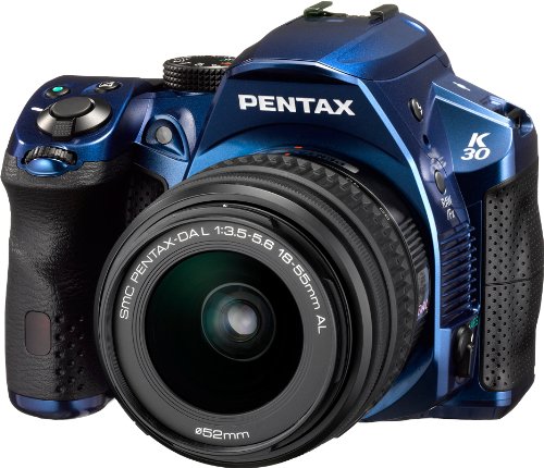 Pentax-K-30-Weather-Sealed-16-MP-CMOS-Digital-SLR-with-18-55mm-Lens-Blue-0