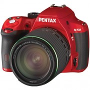 Pentax-K-50-16MP-Digital-SLR-Camera-Kit-with-DA-L-18-55mm-WR-f35-56-and-50-200mm-WR-Lenses-Red-0