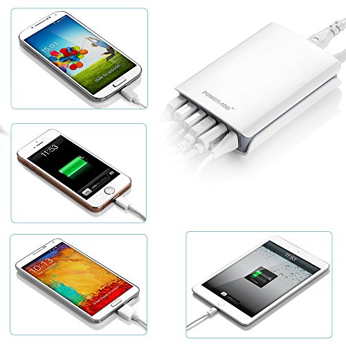 Poweradd-50W-6-Port-Family-Sized-USB-Desktop-Charger-for-iPhones-iPads-iPods-Samsung-Tab-2-3-4-Galaxy-Series-Phones-Smartphones-Tablets-and-More-0-1