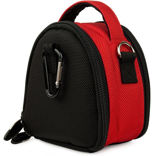 Red-Limited-Edition-Camera-Bag-Carrying-Case-for-Kodak-EasyShare-MINI-TOUCH-SLICE-SPORT-Point-and-Shoot-Digital-Camera-0-7