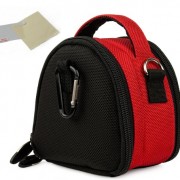 Red-Limited-Edition-Camera-Bag-Carrying-Case-for-Kodak-EasyShare-MINI-TOUCH-SLICE-SPORT-Point-and-Shoot-Digital-Camera-0-9
